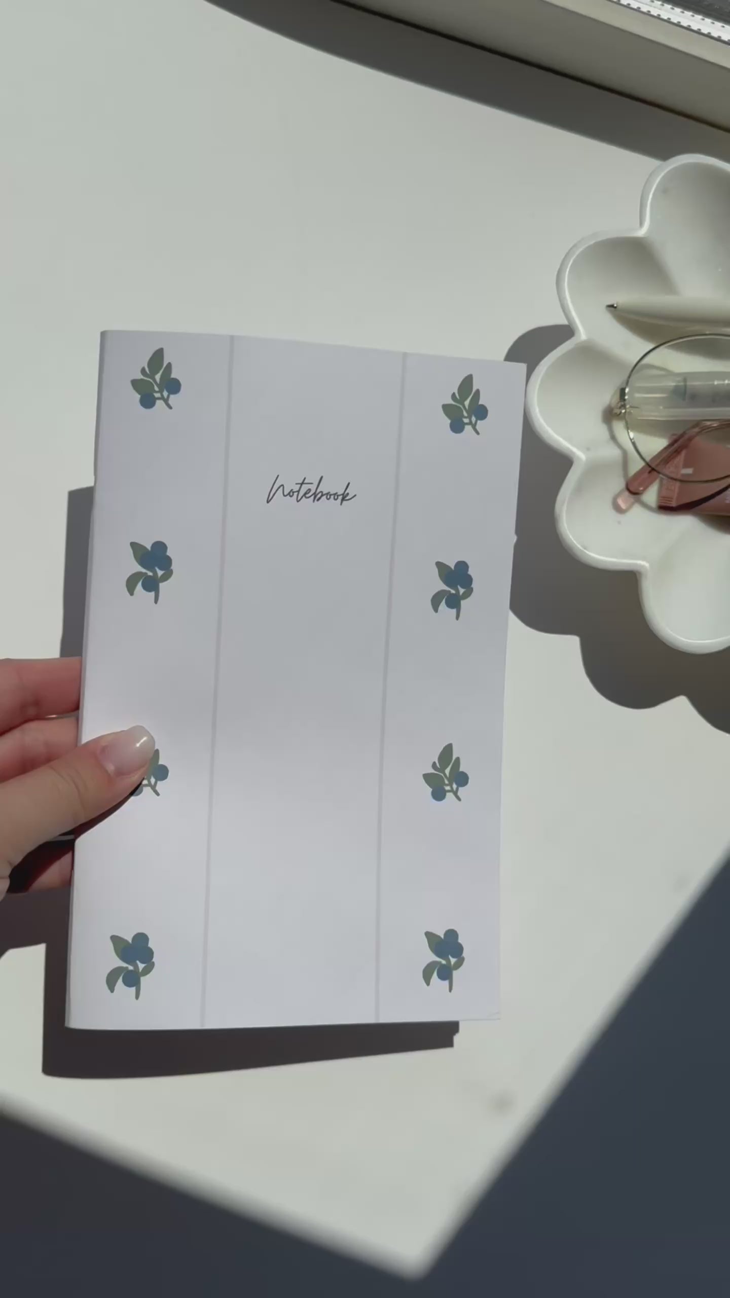 Blueberry A5 Lined Notebook