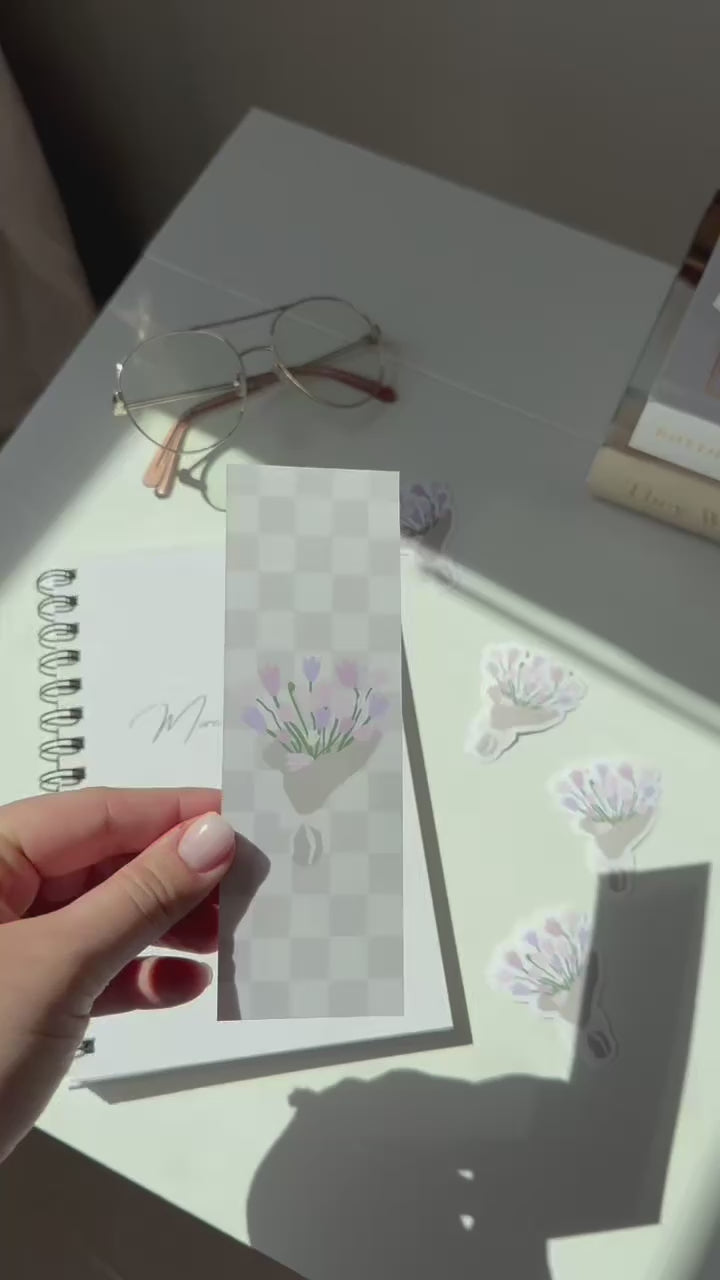 Checkered Tulip Bookmark