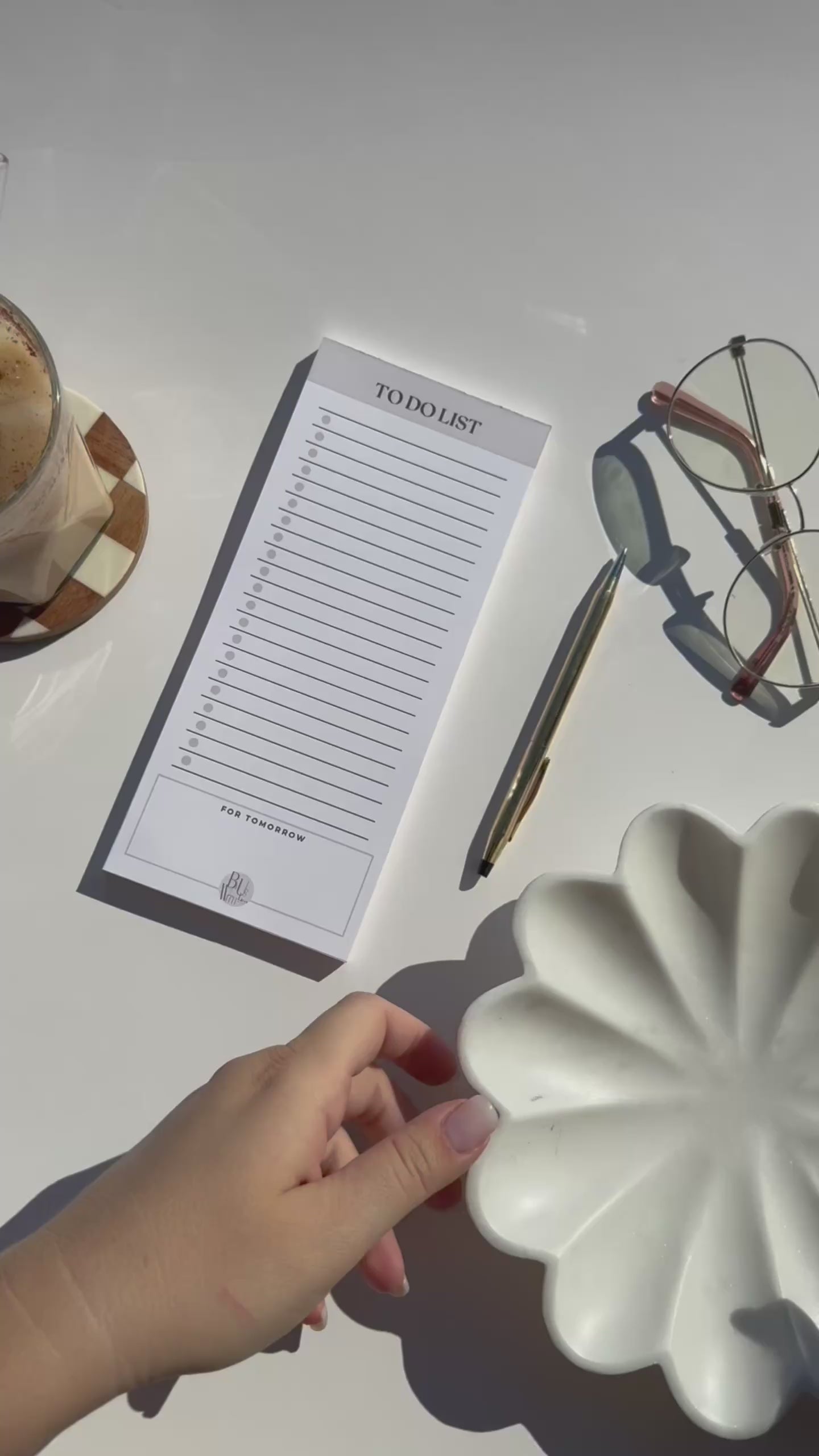 Luxury Slim To-Do List Notepad — Minimalist Elegance for Intentional Living