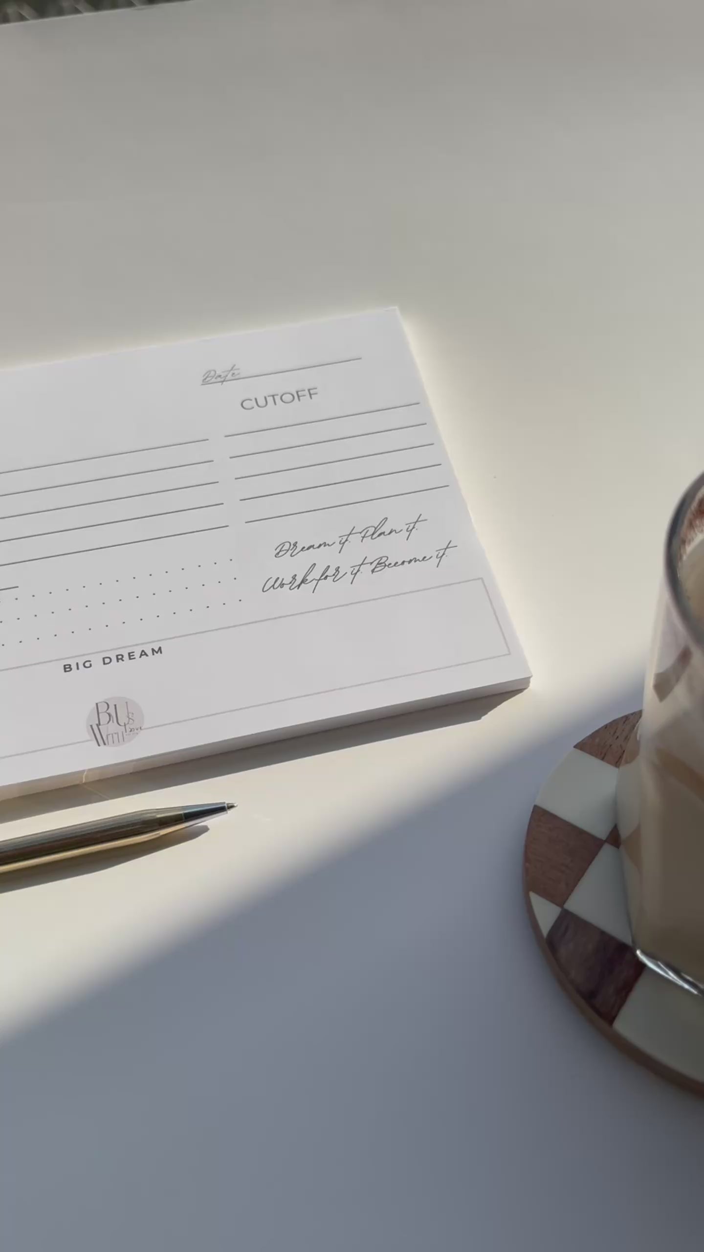 Plan with Purpose | Minimalist Weekly Goal Planner